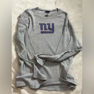 New York Giants Reebok Waffle Knit Long Sleeve Top Mens Sz XXL